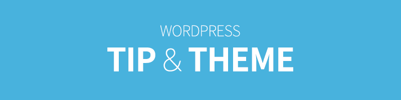 wordpress theme & tip